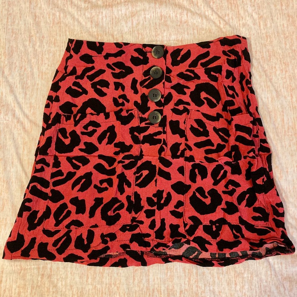 Animal print skirt